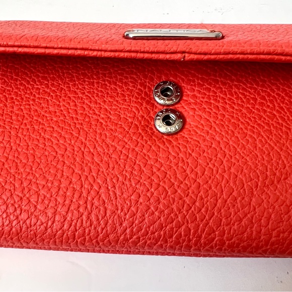 NAUTICA ID Safe Snap Closure Coral/Orange Wallet - Picture 10 of 17